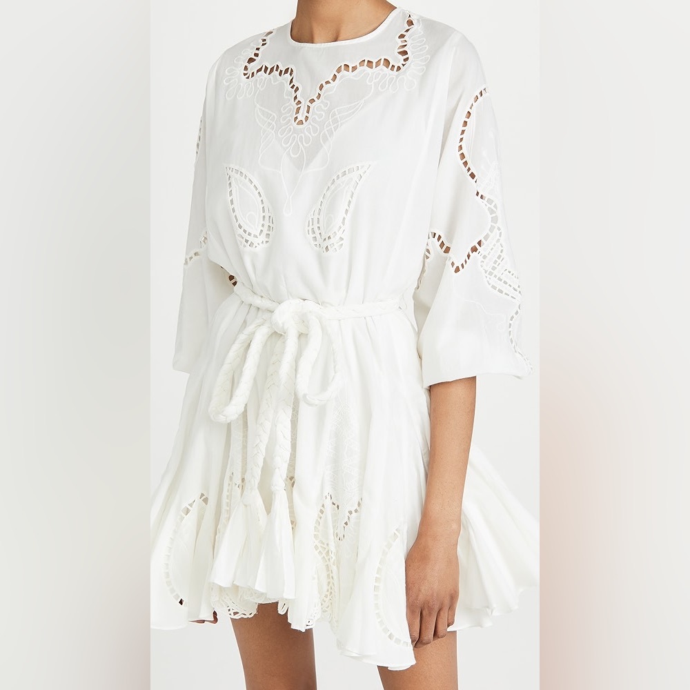 Ella White Eyelet Dress